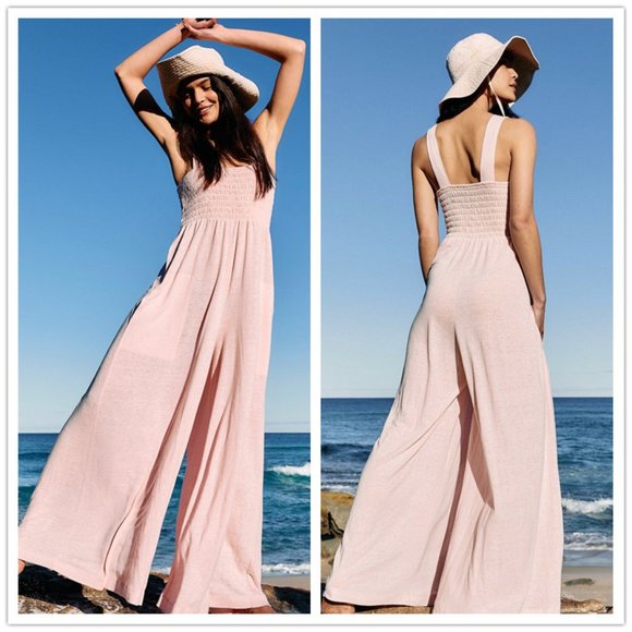 Free People Pants - Free People Beach Beach Homecoming Wide Leg Jumpsuit